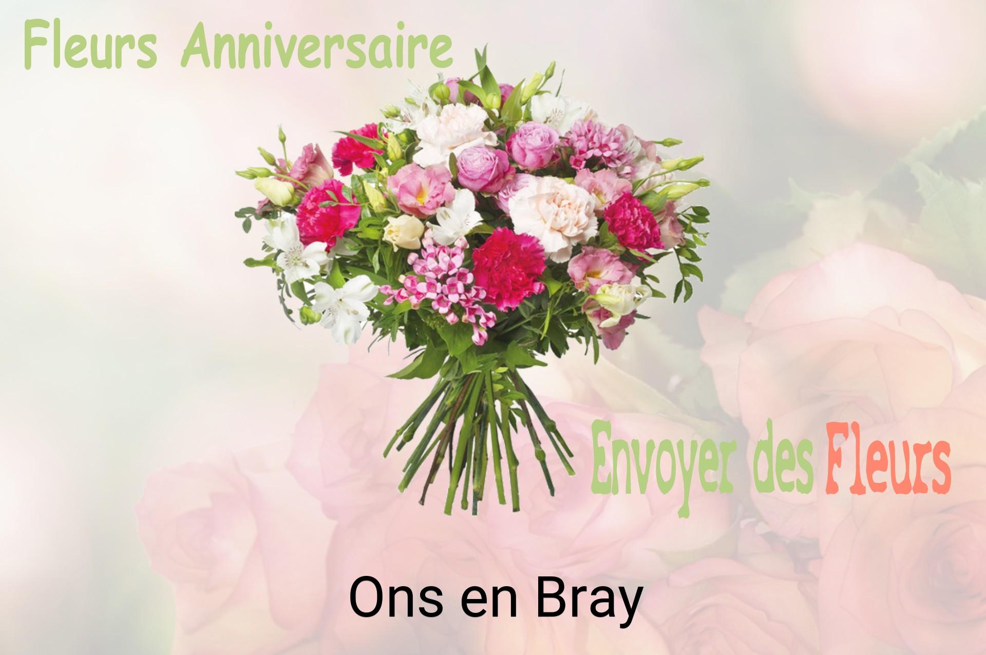 Bouquet de fleurs d’anniversaire livré à Ons-en-Bray
