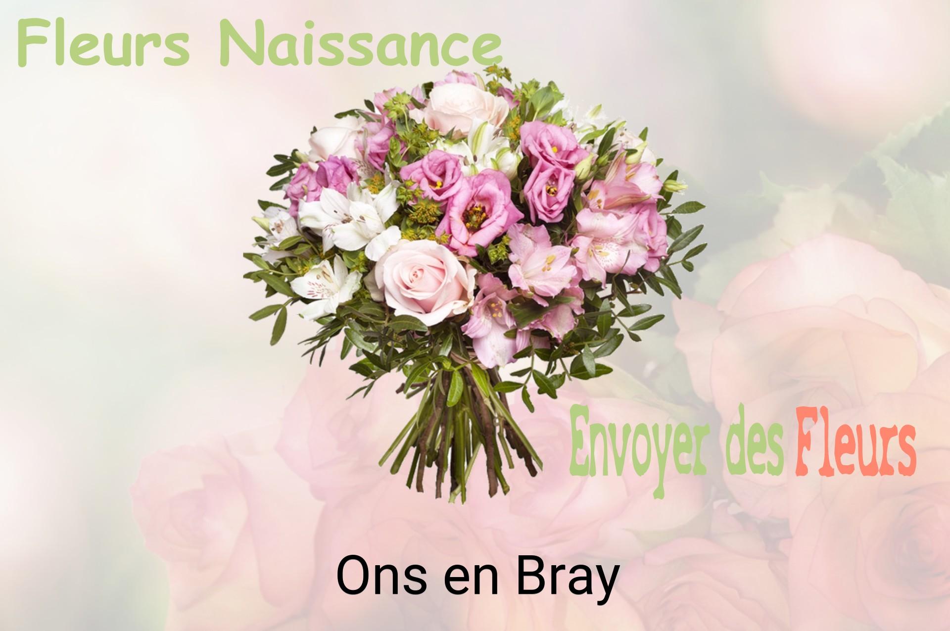 Bouquet de fleurs de naissance livré à Ons-en-Bray